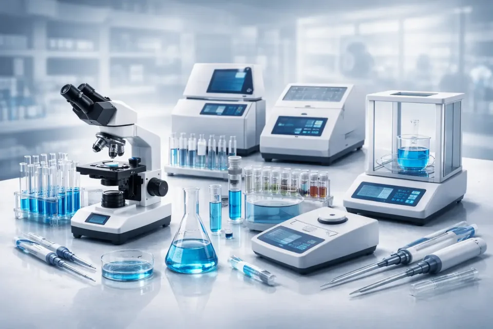 Abstract lab illustration